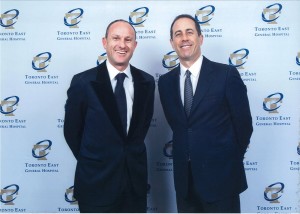 Jerry Seinfeld and Jonathan Alderson